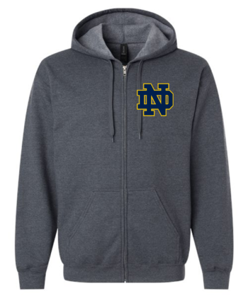 ND ZIP UP HOODED SWEATSHIRT