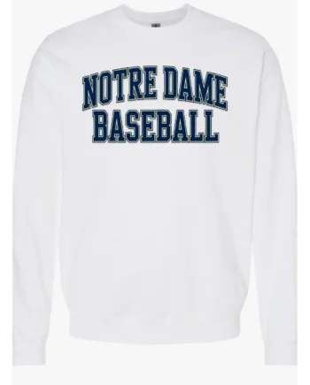 ND BASEBALL ARCH2 CREWNECK SWEATSHIRT