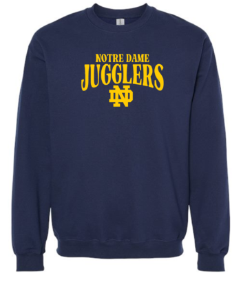 NOTRE DAME JUGGLERS UNISEX CREWNECK SWEATSHIRT