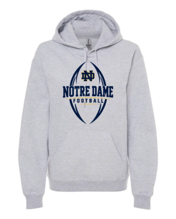 ND FOOTBALL VERTICAL HOODED SWEATSHIRT